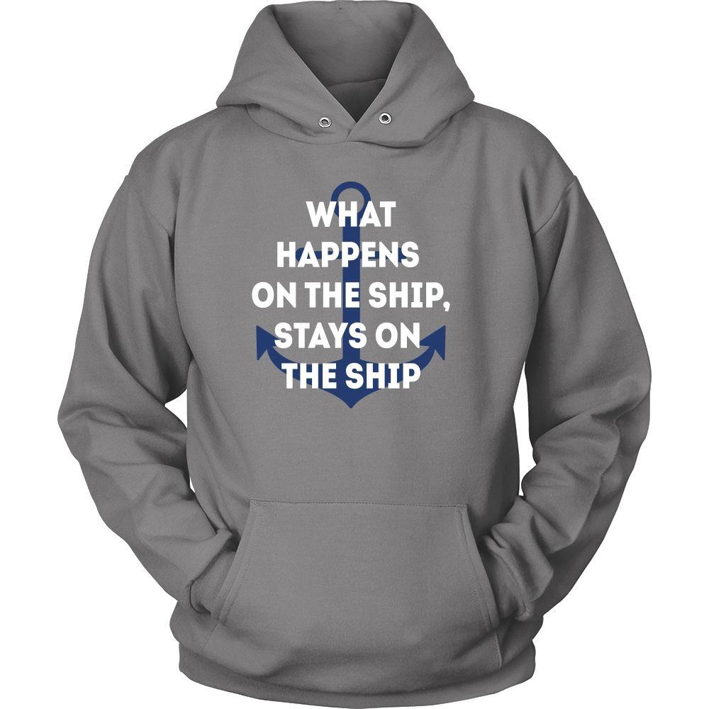 Cruising T Shirt - What Happens on the Ship, Stays on the Ship-T-shirt-Teelime | shirts-hoodies-mugs