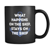 Cruising What happens on the ship, stays on the ship 11oz Black Mug-Drinkware-Teelime | shirts-hoodies-mugs