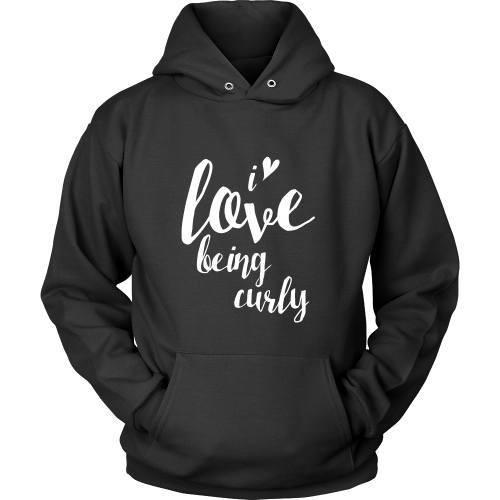 Curly Hair T Shirt - I love being curly-T-shirt-Teelime | shirts-hoodies-mugs