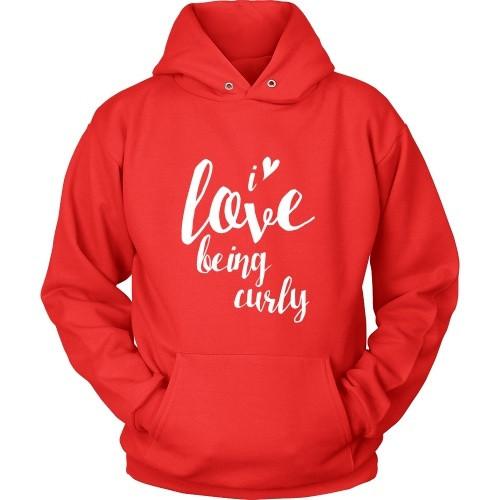 Curly Hair T Shirt - I love being curly-T-shirt-Teelime | shirts-hoodies-mugs
