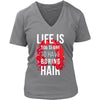 Curly Hair T Shirt - Life is too short to have boring hair-T-shirt-Teelime | shirts-hoodies-mugs