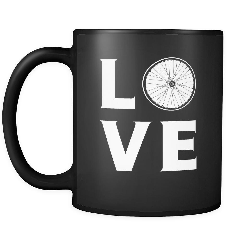 Cycling / Mountain biking - LOVE Cycling / Mountain biking  - 11oz Black Mug