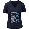 Cycling Shirt - Do more of what makes you happy Cycling- Hobby Gift-T-shirt-Teelime | shirts-hoodies-mugs