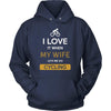 Cycling Shirt - I love it when my wife lets me go Cycling - Hobby Gift-T-shirt-Teelime | shirts-hoodies-mugs