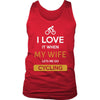 Cycling Shirt - I love it when my wife lets me go Cycling - Hobby Gift-T-shirt-Teelime | shirts-hoodies-mugs