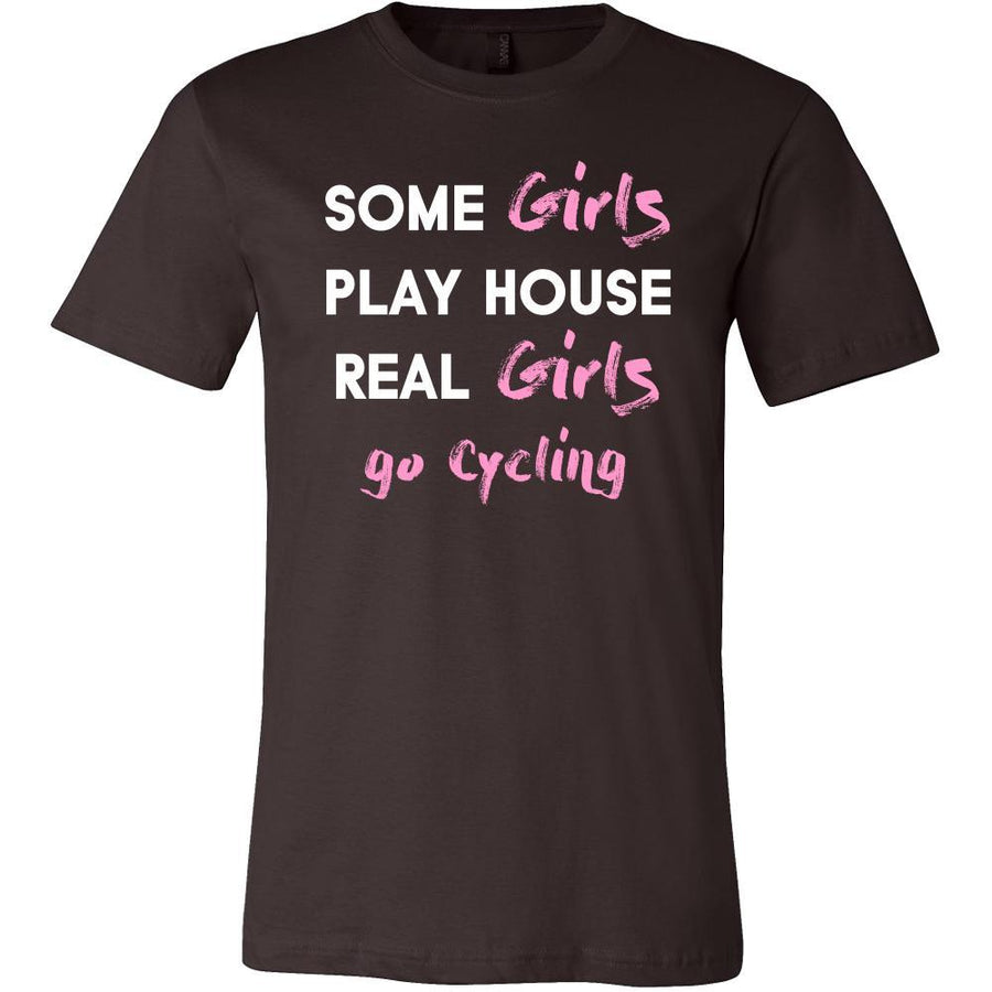 Cycling Shirt - Some girls play house real girls go Cycling- Hobby Lady-T-shirt-Teelime | shirts-hoodies-mugs