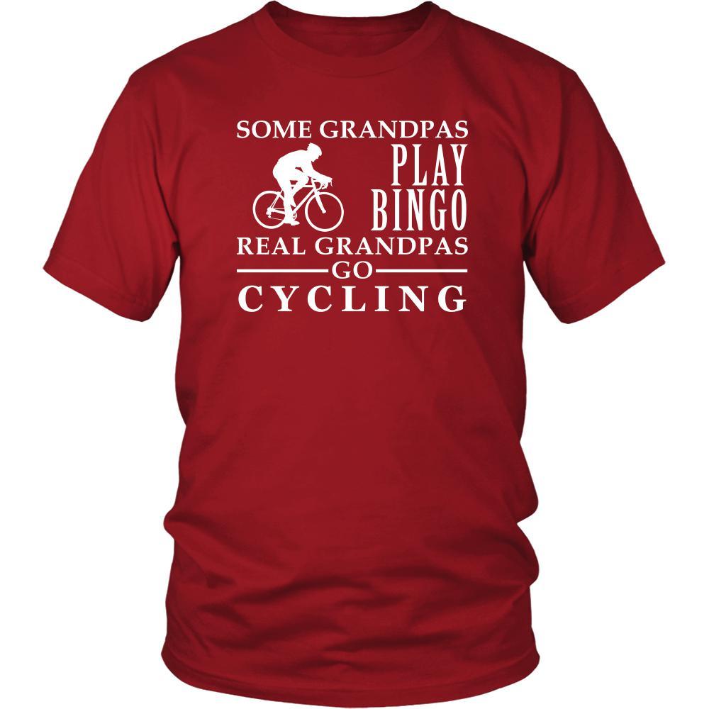 Cycling Shirt Some Grandpas play bingo, real Grandpas go Cycling Family Hobby-T-shirt-Teelime | shirts-hoodies-mugs