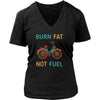 Cycling T Shirt - Burn fat not fuel-T-shirt-Teelime | shirts-hoodies-mugs