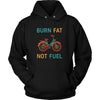 Cycling T Shirt - Burn fat not fuel-T-shirt-Teelime | shirts-hoodies-mugs