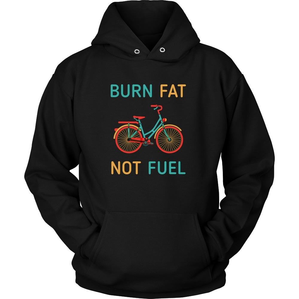 Cycling T Shirt - Burn fat not fuel-T-shirt-Teelime | shirts-hoodies-mugs