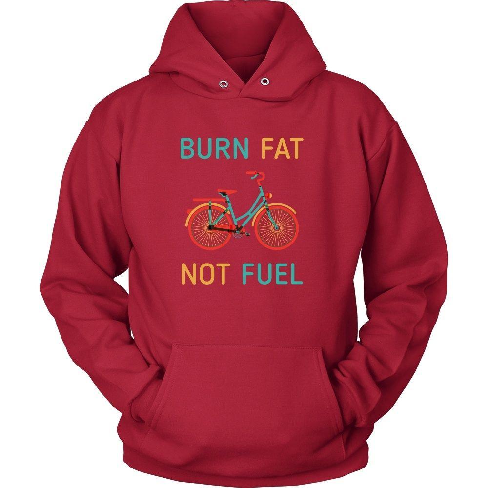 Cycling T Shirt - Burn fat not fuel-T-shirt-Teelime | shirts-hoodies-mugs