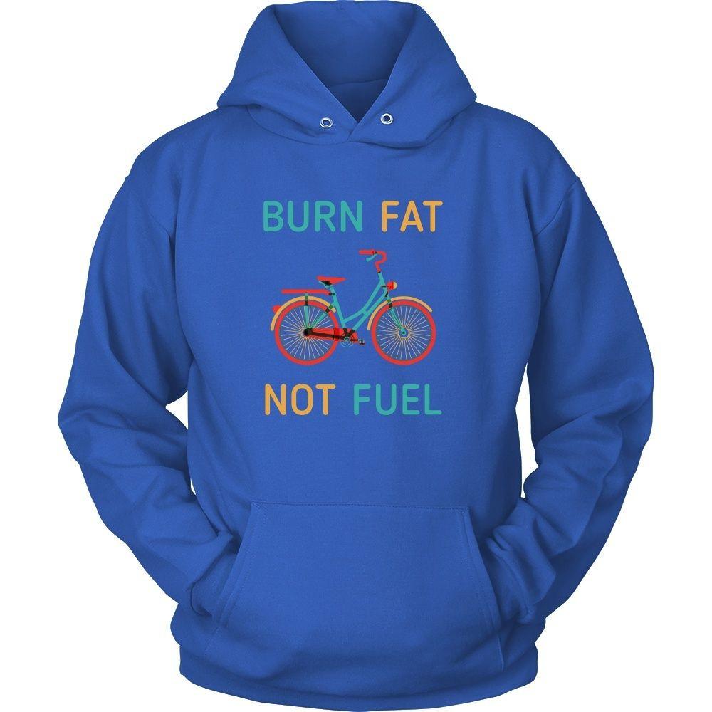 Cycling T Shirt - Burn fat not fuel-T-shirt-Teelime | shirts-hoodies-mugs