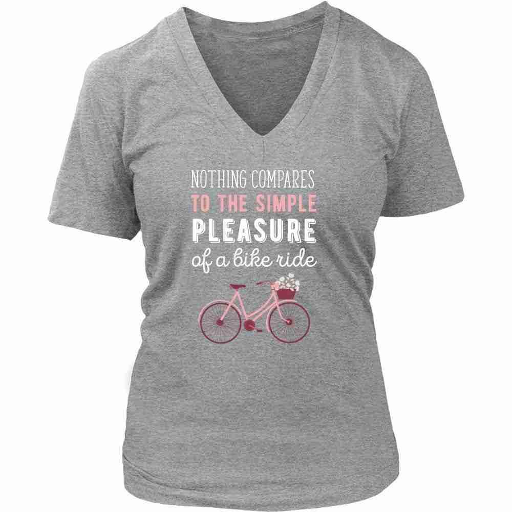 Cycling T Shirt - Nothing compares to the simple pleasure of a bike ride-T-shirt-Teelime | shirts-hoodies-mugs