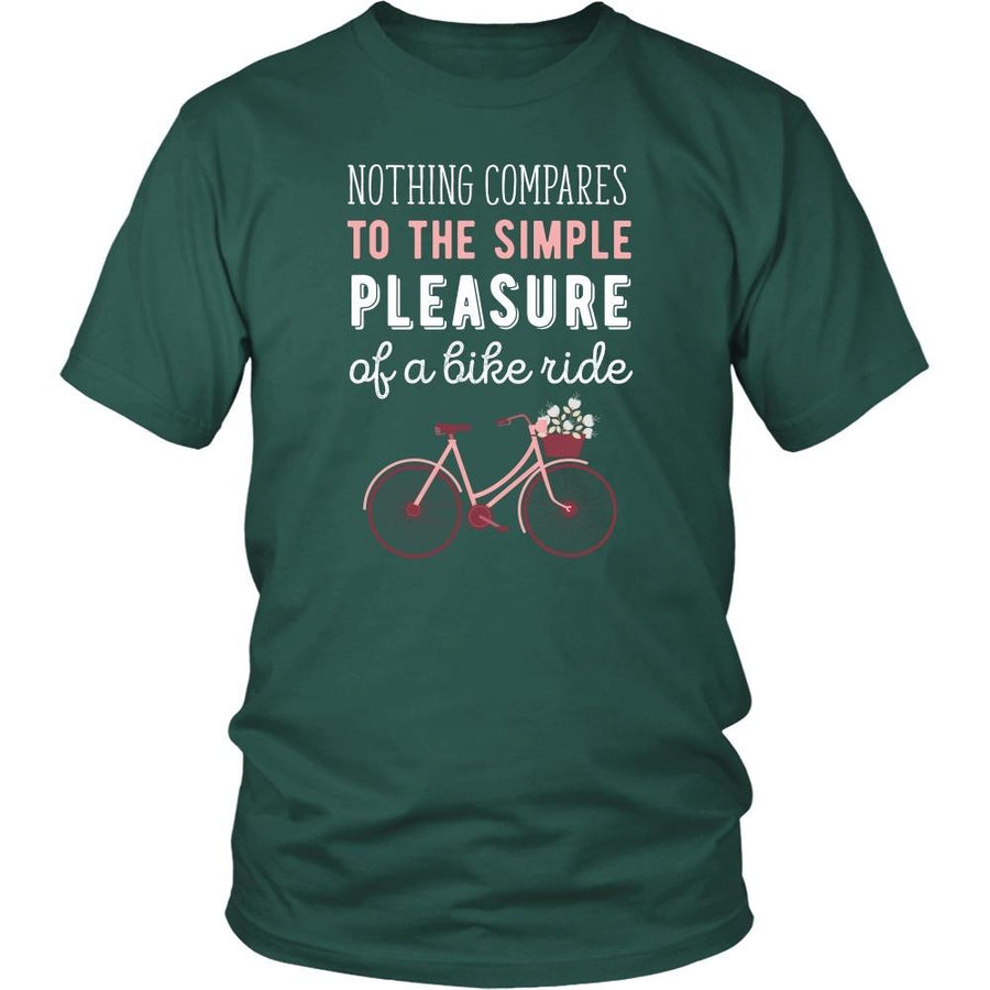 Cycling T Shirt - Nothing compares to the simple pleasure of a bike ride-T-shirt-Teelime | shirts-hoodies-mugs