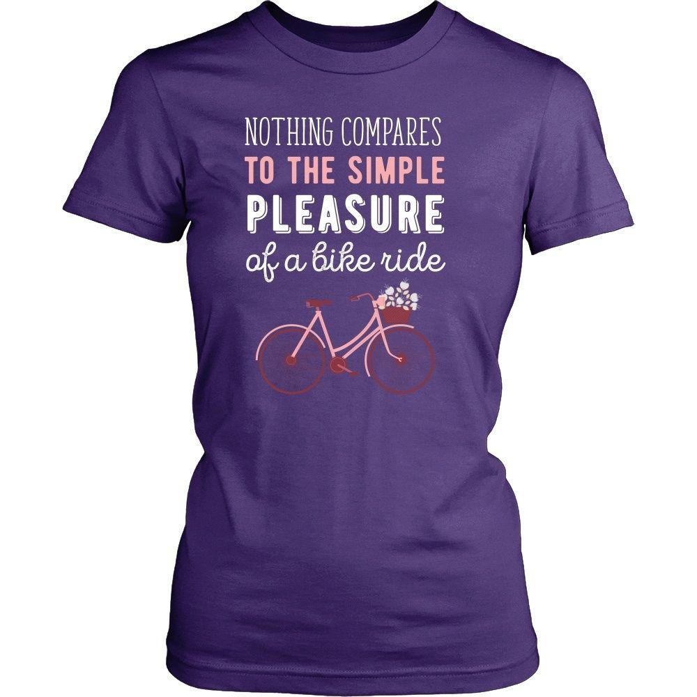 Cycling T Shirt - Nothing compares to the simple pleasure of a bike ride-T-shirt-Teelime | shirts-hoodies-mugs