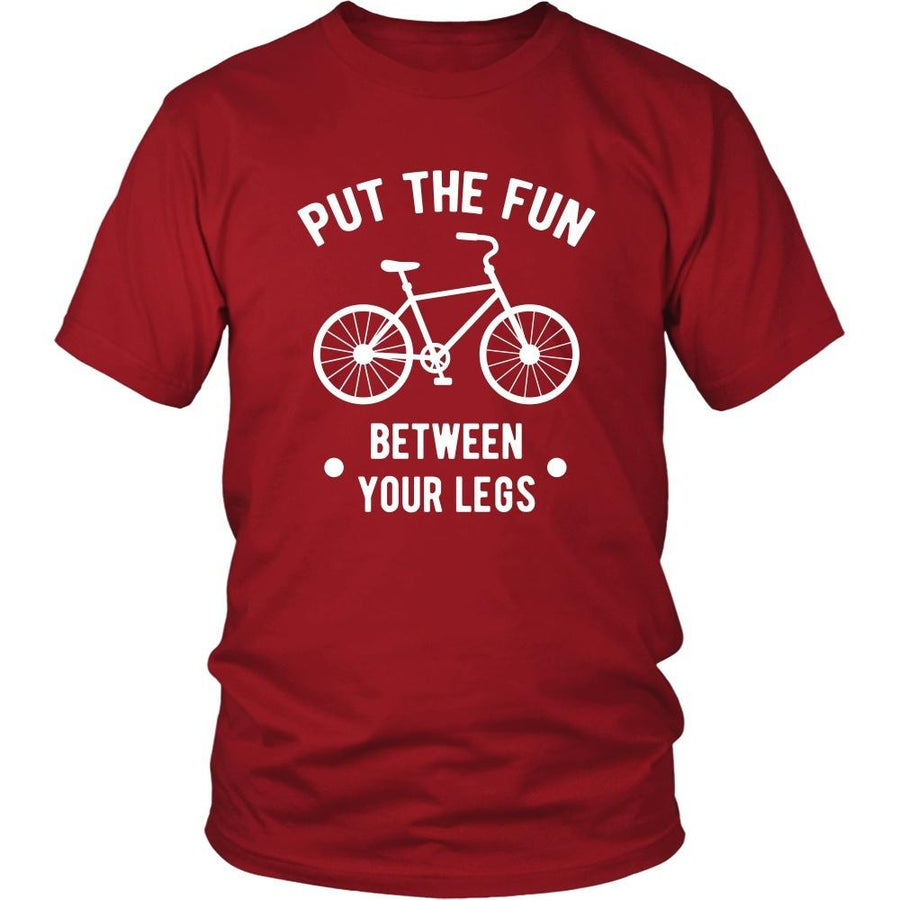 Cycling T Shirt - Put the fun between your legs-T-shirt-Teelime | shirts-hoodies-mugs