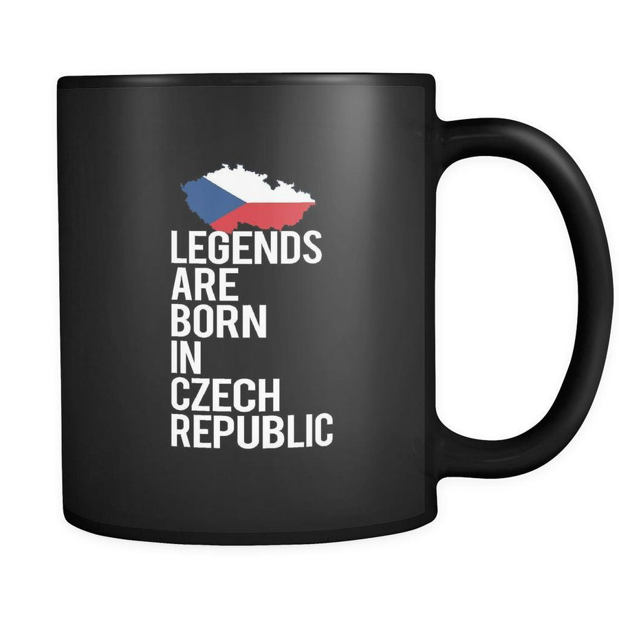 Czech Republic Legends are born in Czech Republic 11oz Black Mug-Drinkware-Teelime | shirts-hoodies-mugs