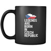 Czech Republic Legends are born in Czech Republic 11oz Black Mug-Drinkware-Teelime | shirts-hoodies-mugs