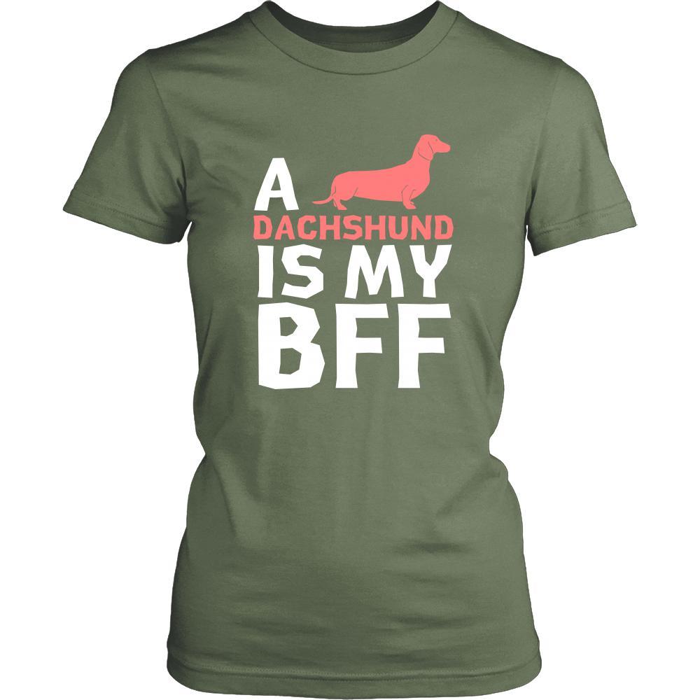 Dachshund Shirt - a Dachshund is my bff- Dog Lover Gift-T-shirt-Teelime | shirts-hoodies-mugs