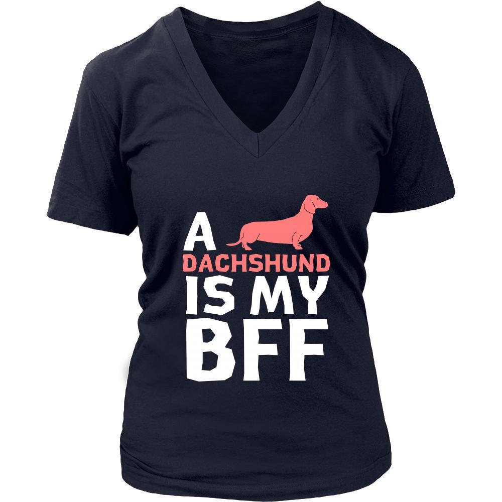 Dachshund Shirt - a Dachshund is my bff- Dog Lover Gift-T-shirt-Teelime | shirts-hoodies-mugs