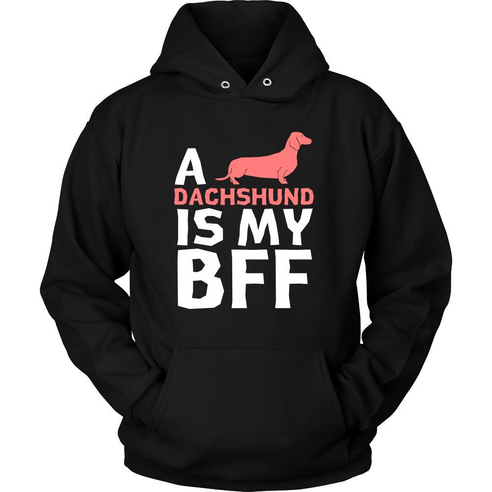 Dachshund Shirt - a Dachshund is my bff- Dog Lover Gift-T-shirt-Teelime | shirts-hoodies-mugs