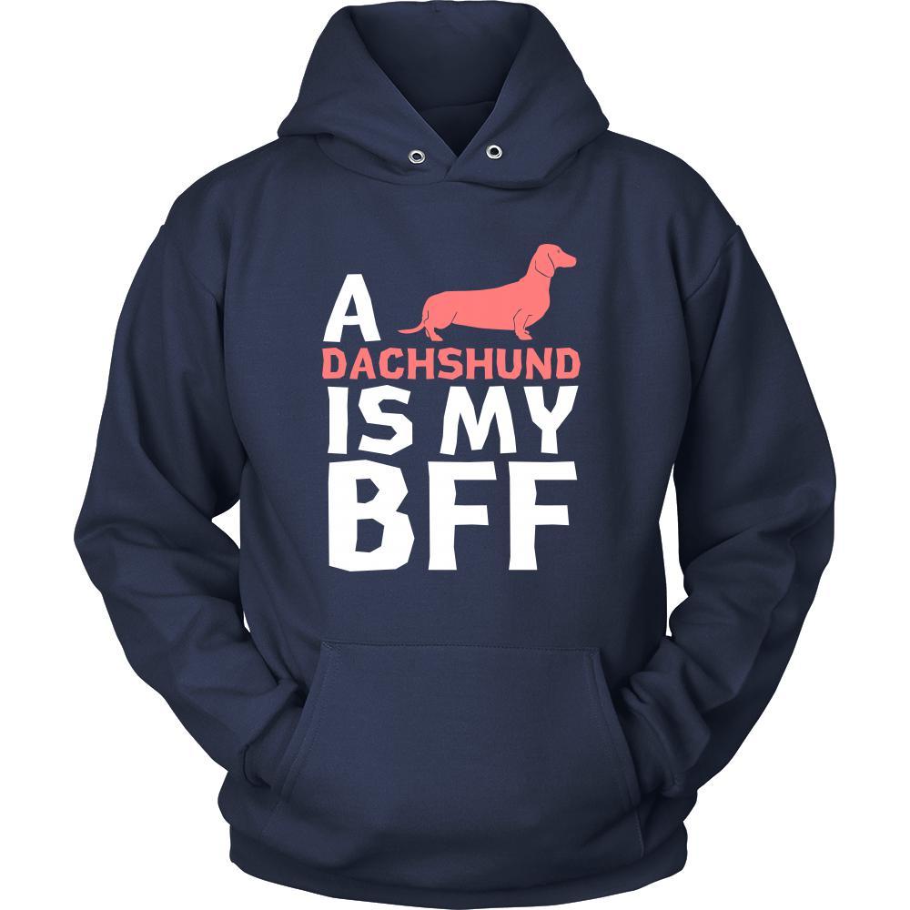 Dachshund Shirt - a Dachshund is my bff- Dog Lover Gift-T-shirt-Teelime | shirts-hoodies-mugs