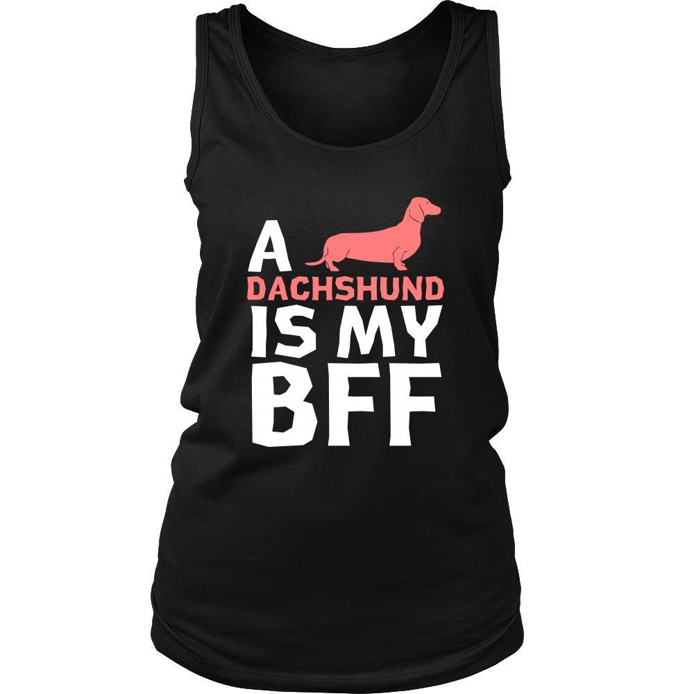Dachshund Shirt - a Dachshund is my bff- Dog Lover Gift-T-shirt-Teelime | shirts-hoodies-mugs