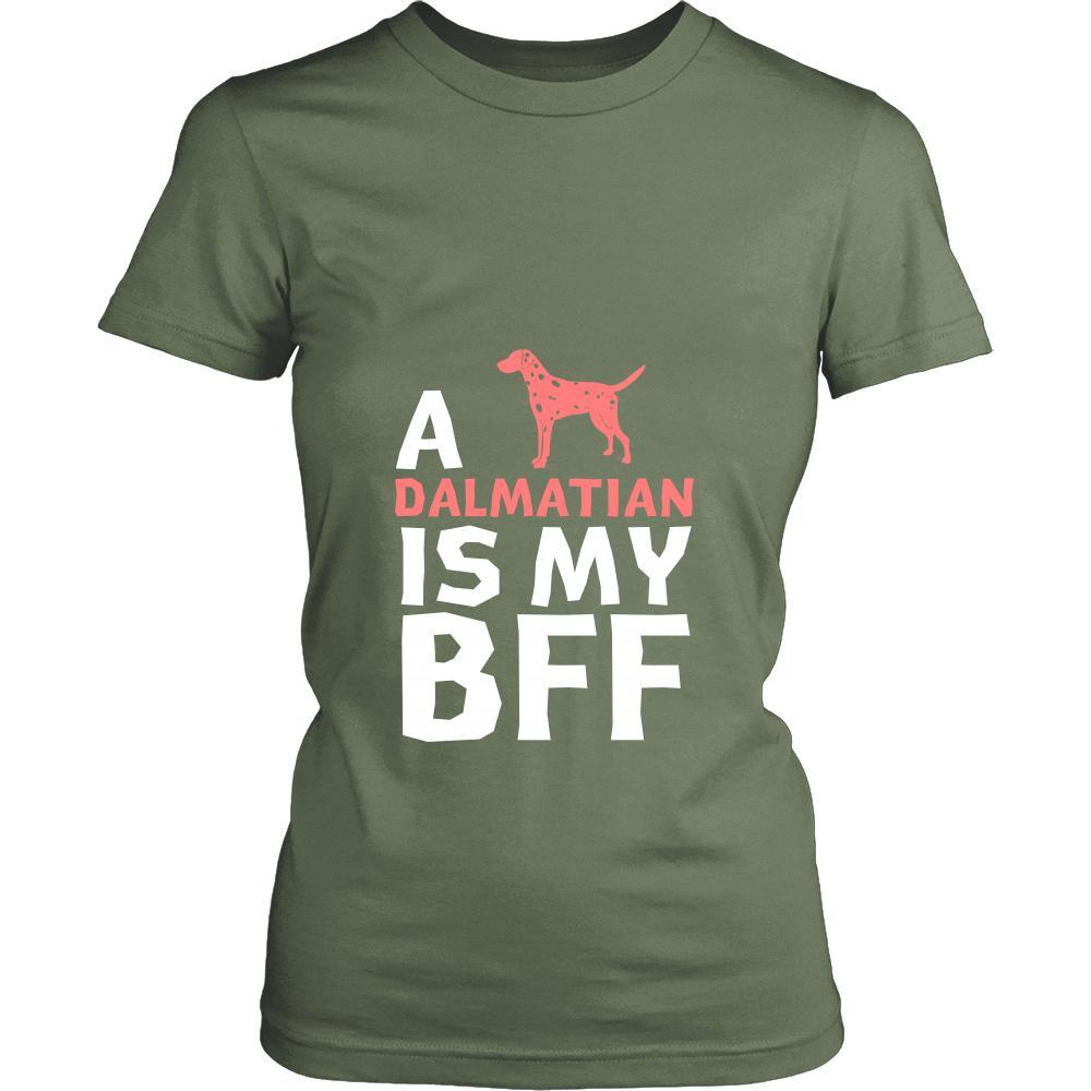 Dalmatian Shirt - a Dalmatian is my bff- Dog Lover Gift-T-shirt-Teelime | shirts-hoodies-mugs