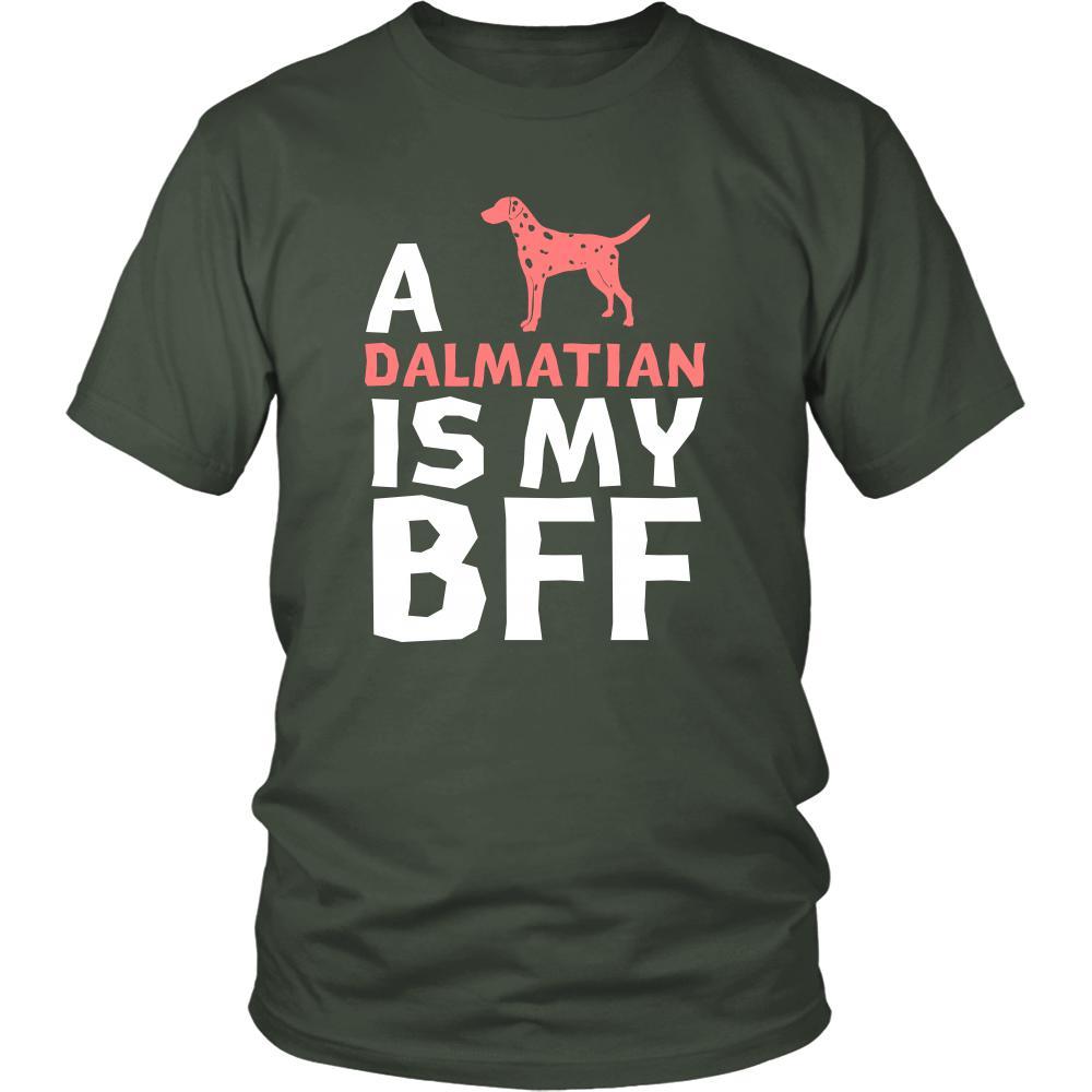 Dalmatian Shirt - a Dalmatian is my bff- Dog Lover Gift-T-shirt-Teelime | shirts-hoodies-mugs