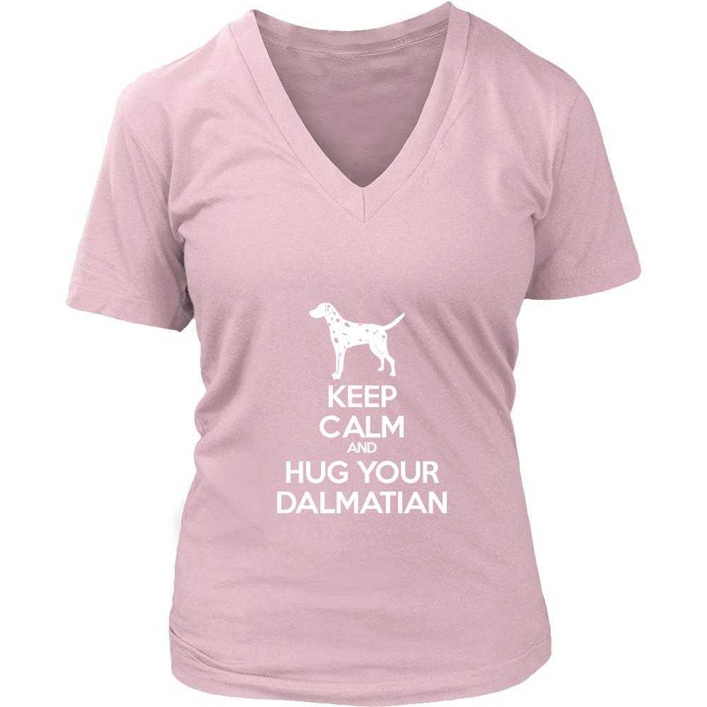 Dalmatian Shirt - Keep Calm and Hug Your Dalmatian- Dog Lover Gift-T-shirt-Teelime | shirts-hoodies-mugs