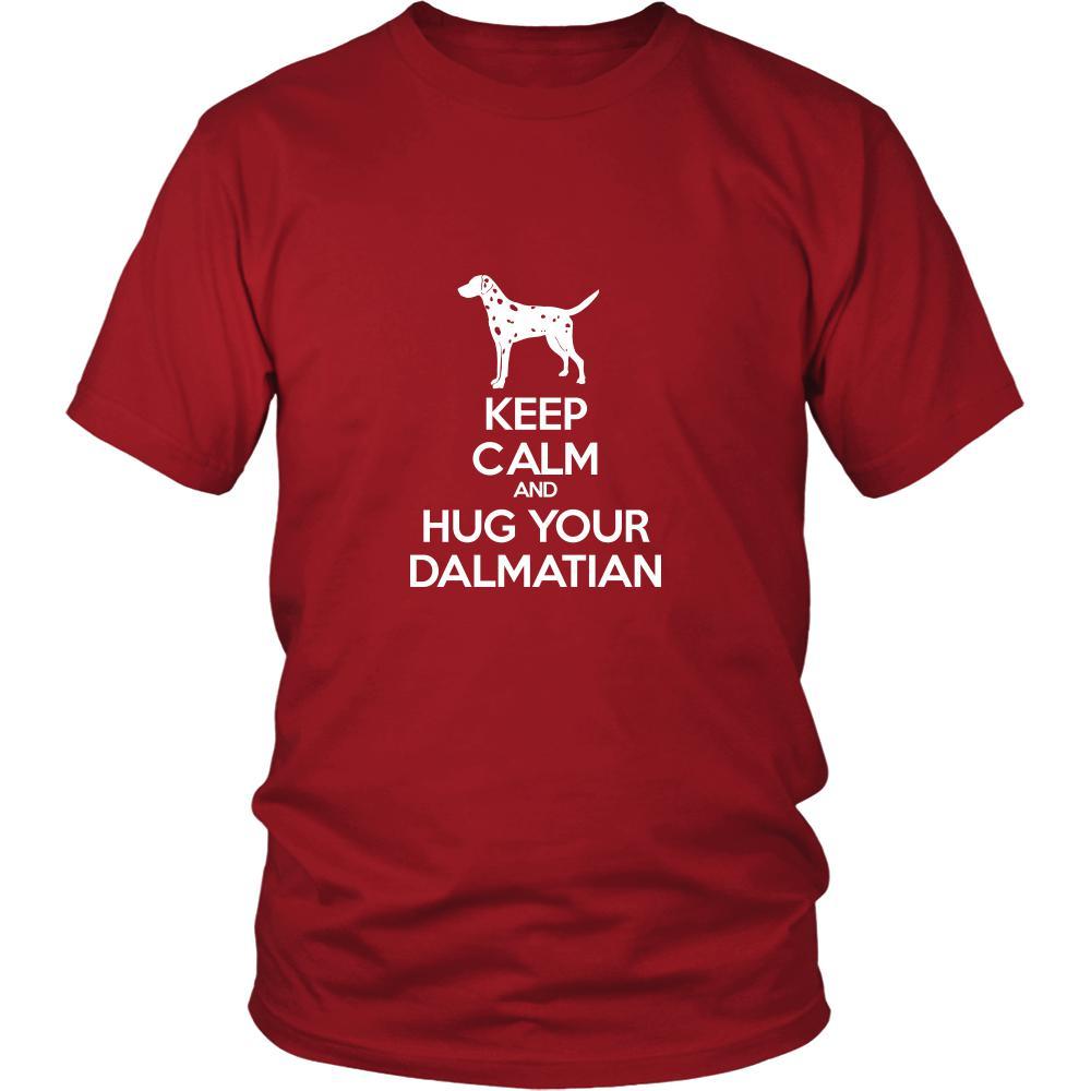 Dalmatian Shirt - Keep Calm and Hug Your Dalmatian- Dog Lover Gift-T-shirt-Teelime | shirts-hoodies-mugs