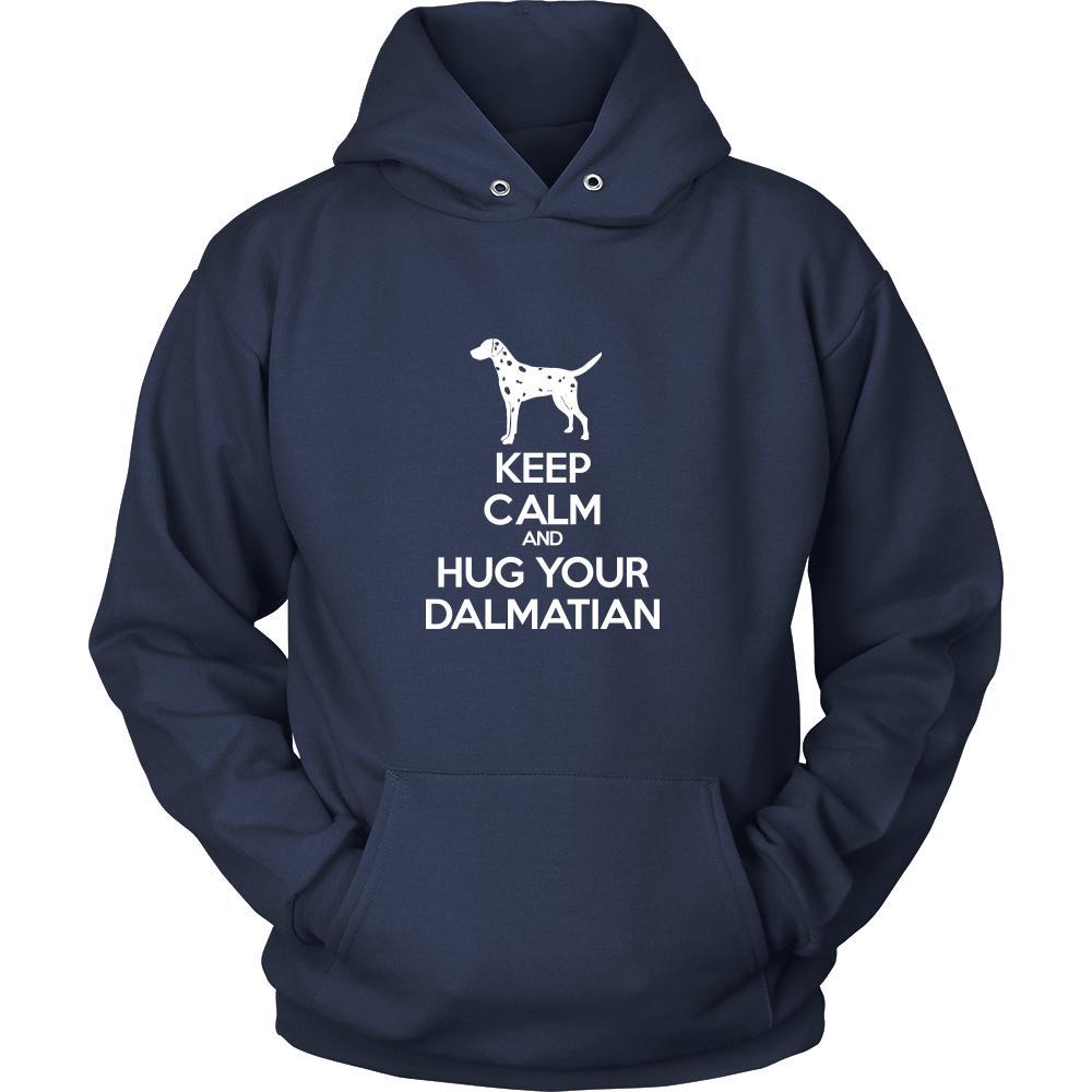 Dalmatian Shirt - Keep Calm and Hug Your Dalmatian- Dog Lover Gift-T-shirt-Teelime | shirts-hoodies-mugs
