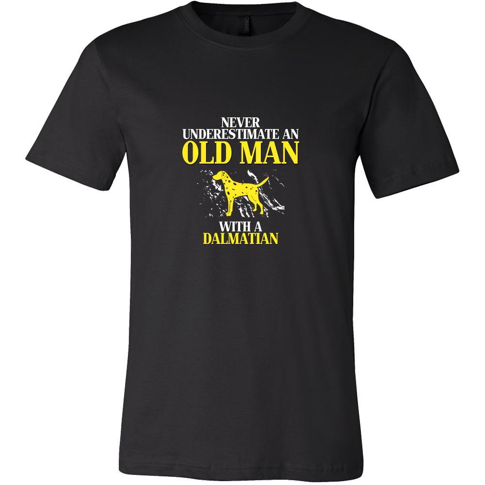 Dalmatian Shirt - Never underestimate an old man with a Dalmatian Grandfather Dog Gift