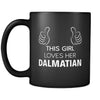 Dalmatian This Girl Loves Her Dalmatian 11oz Black Mug-Drinkware-Teelime | shirts-hoodies-mugs