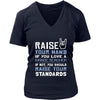 Dance Teacher Shirt - Raise your hand if you love Dance Teacher, if not raise your standards - Profession Gift-T-shirt-Teelime | shirts-hoodies-mugs