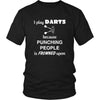 Darts - I play Darts because punching people is frowned upon - Darts Hobby Shirt-T-shirt-Teelime | shirts-hoodies-mugs
