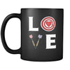 Darts - LOVE Darts - 11oz Black Mug-Drinkware-Teelime | shirts-hoodies-mugs