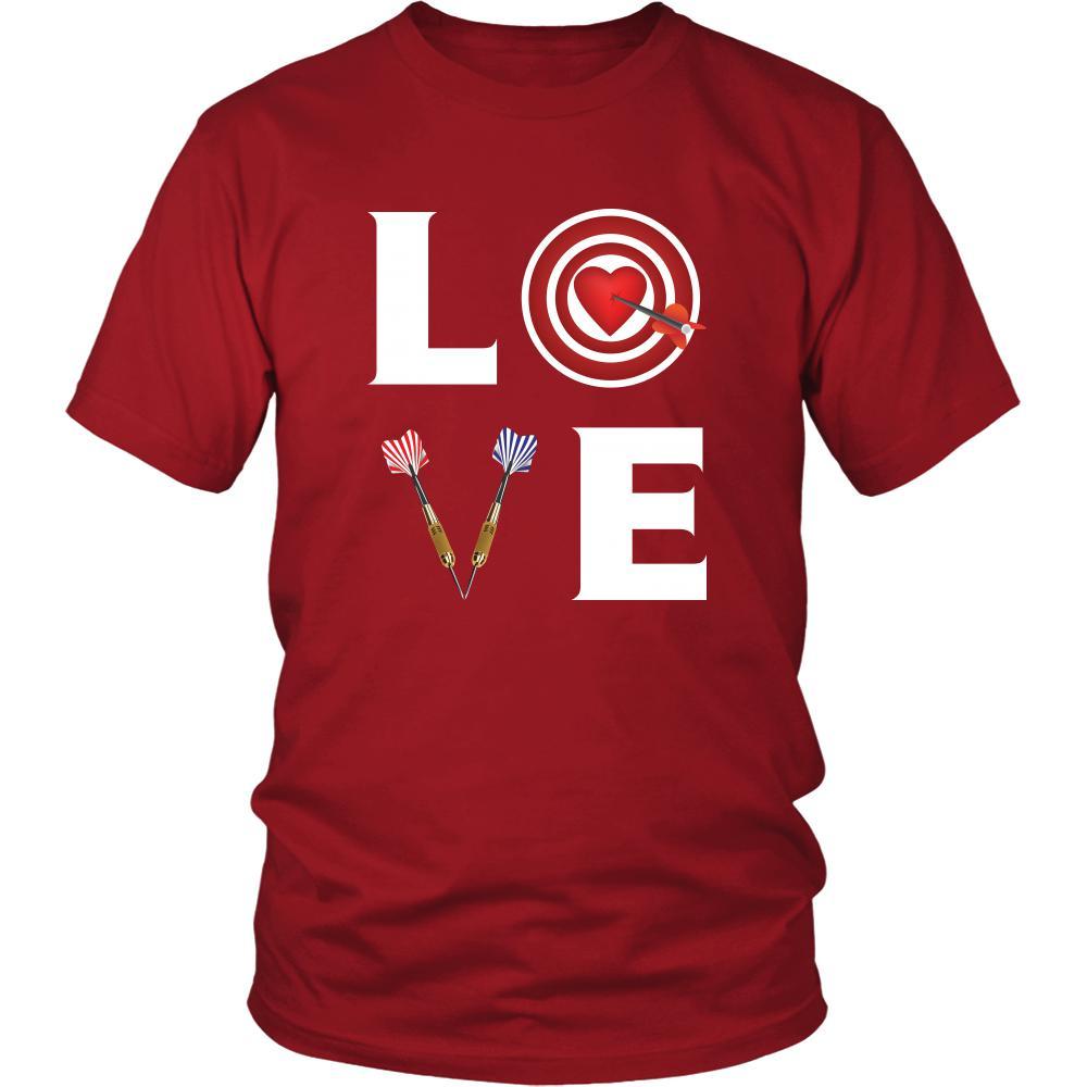 Darts - LOVE Darts - Darts Hobby Shirt-T-shirt-Teelime | shirts-hoodies-mugs