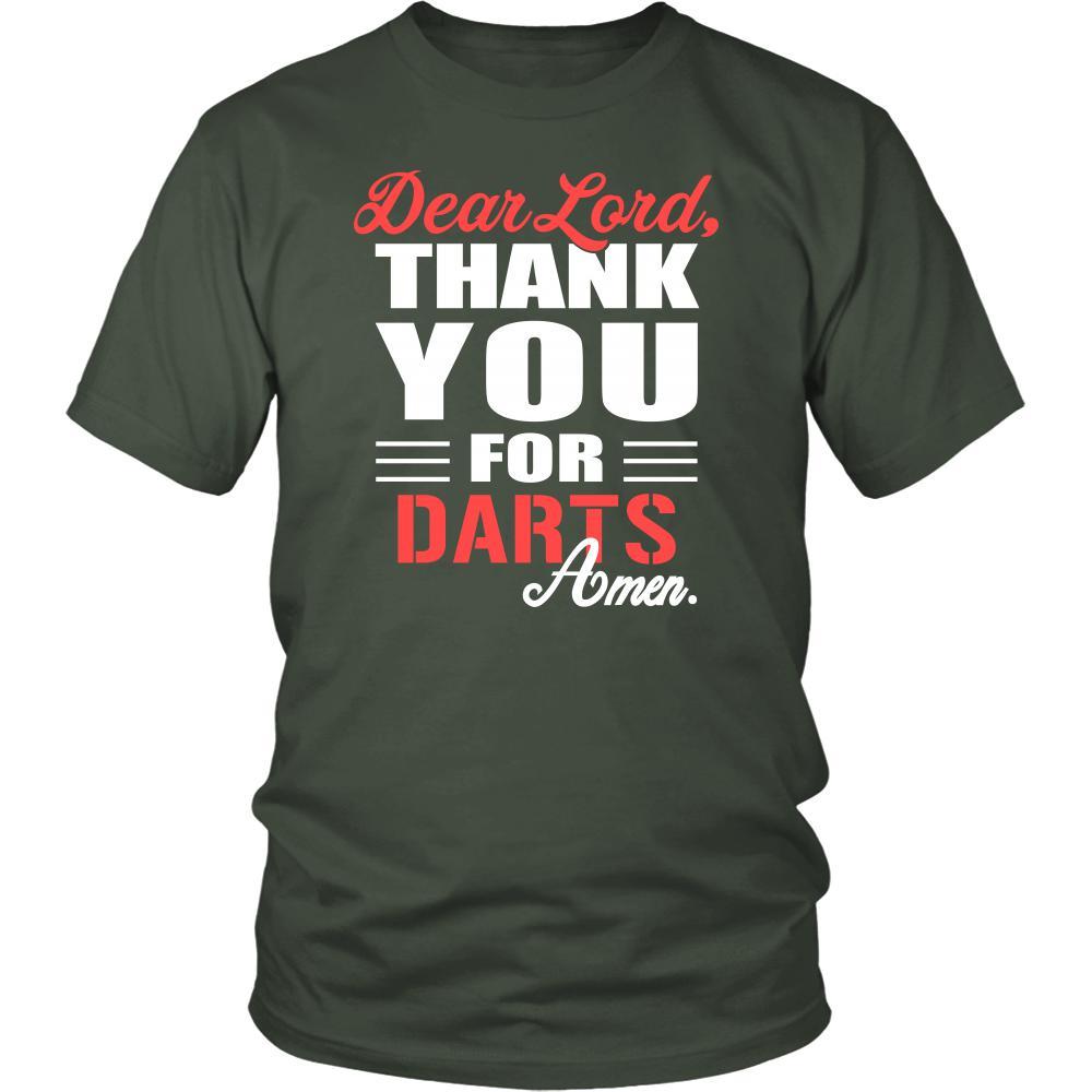 Darts Shirt - Dear Lord, thank you for Darts Amen- Hobby-T-shirt-Teelime | shirts-hoodies-mugs