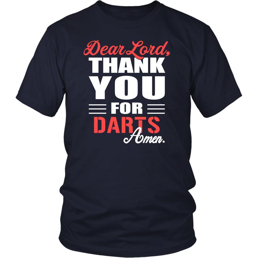 Darts Shirt - Dear Lord, thank you for Darts Amen- Hobby-T-shirt-Teelime | shirts-hoodies-mugs