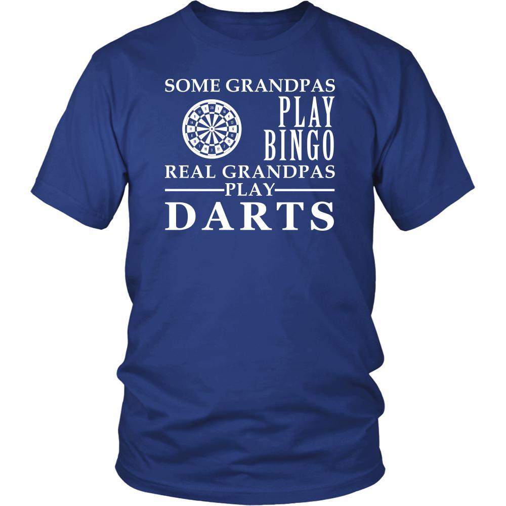 Darts Shirt Some Grandpas play bingo, real Grandpas go Darts Family Hobby-T-shirt-Teelime | shirts-hoodies-mugs