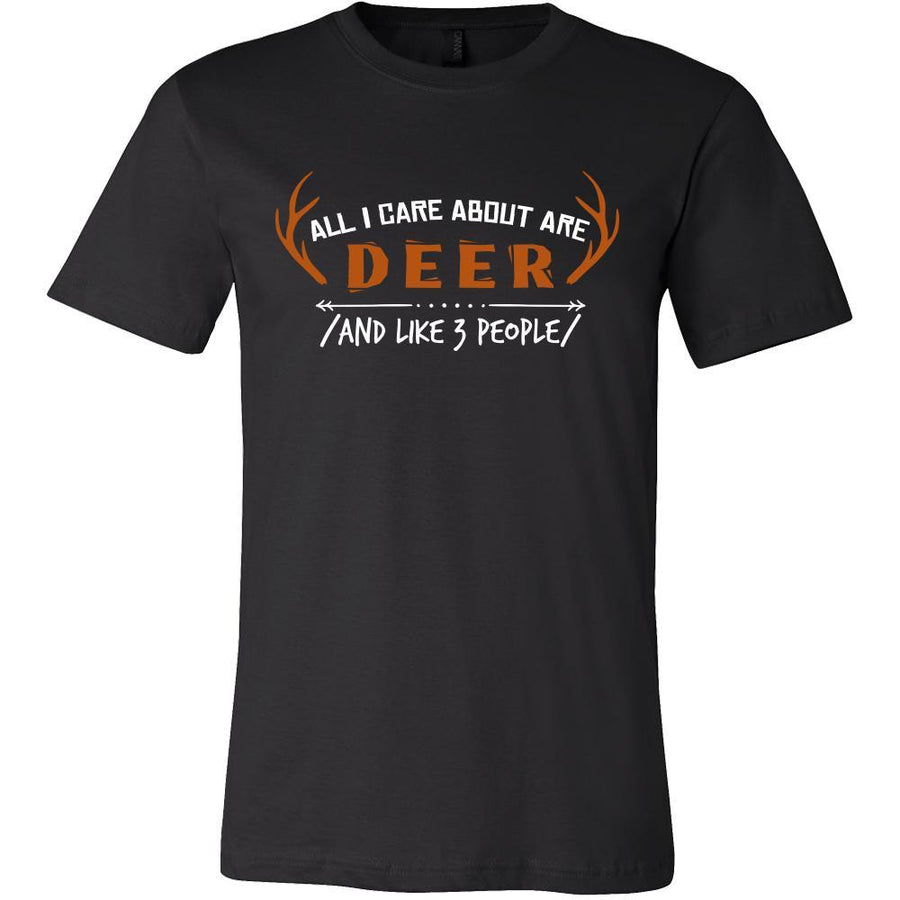 Deer Shirt - All I Care About - Animal Lover Gift-T-shirt-Teelime | shirts-hoodies-mugs