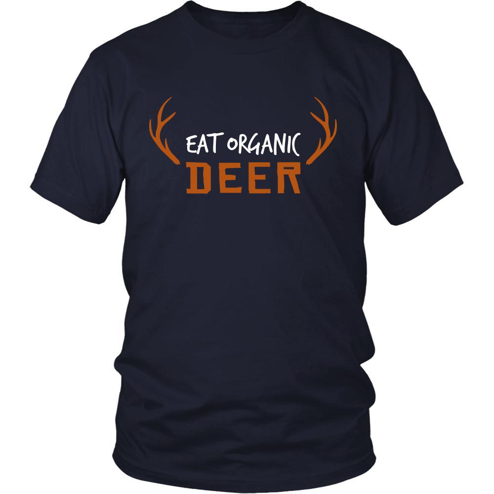 Deer Shirt - Eat Organic Deer - Animal Lover Gift-T-shirt-Teelime | shirts-hoodies-mugs