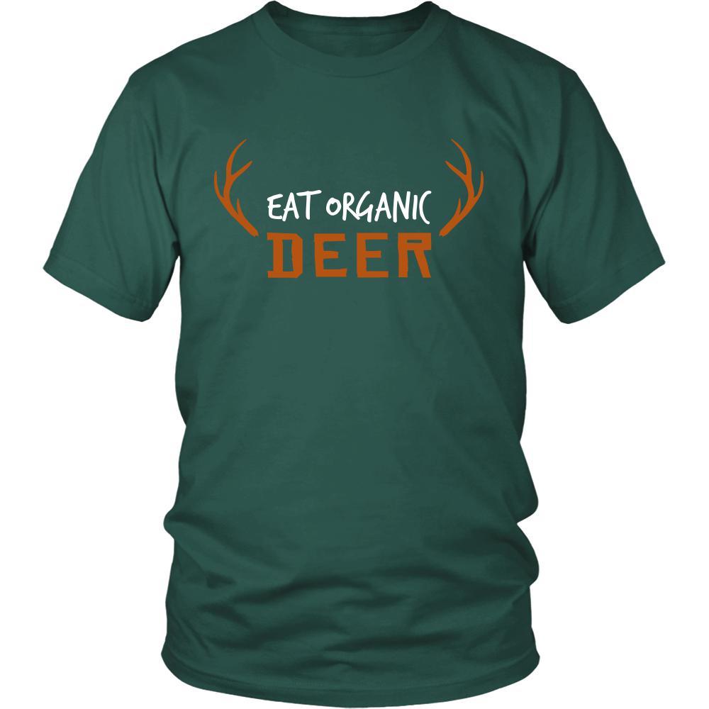 Deer Shirt - Eat Organic Deer - Animal Lover Gift-T-shirt-Teelime | shirts-hoodies-mugs