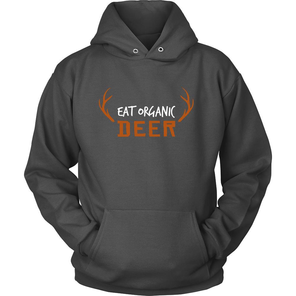 Deer Shirt - Eat Organic Deer - Animal Lover Gift-T-shirt-Teelime | shirts-hoodies-mugs