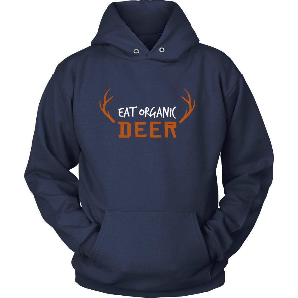 Deer Shirt - Eat Organic Deer - Animal Lover Gift-T-shirt-Teelime | shirts-hoodies-mugs