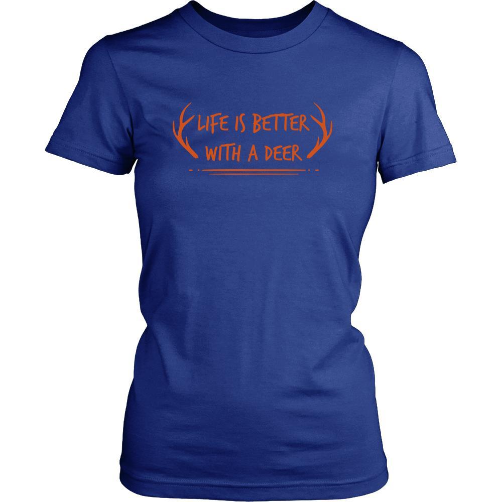 Deer Shirt - Life is Better - Animal Lover Gift-T-shirt-Teelime | shirts-hoodies-mugs