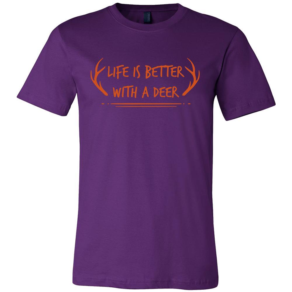 Deer Shirt - Life is Better - Animal Lover Gift-T-shirt-Teelime | shirts-hoodies-mugs