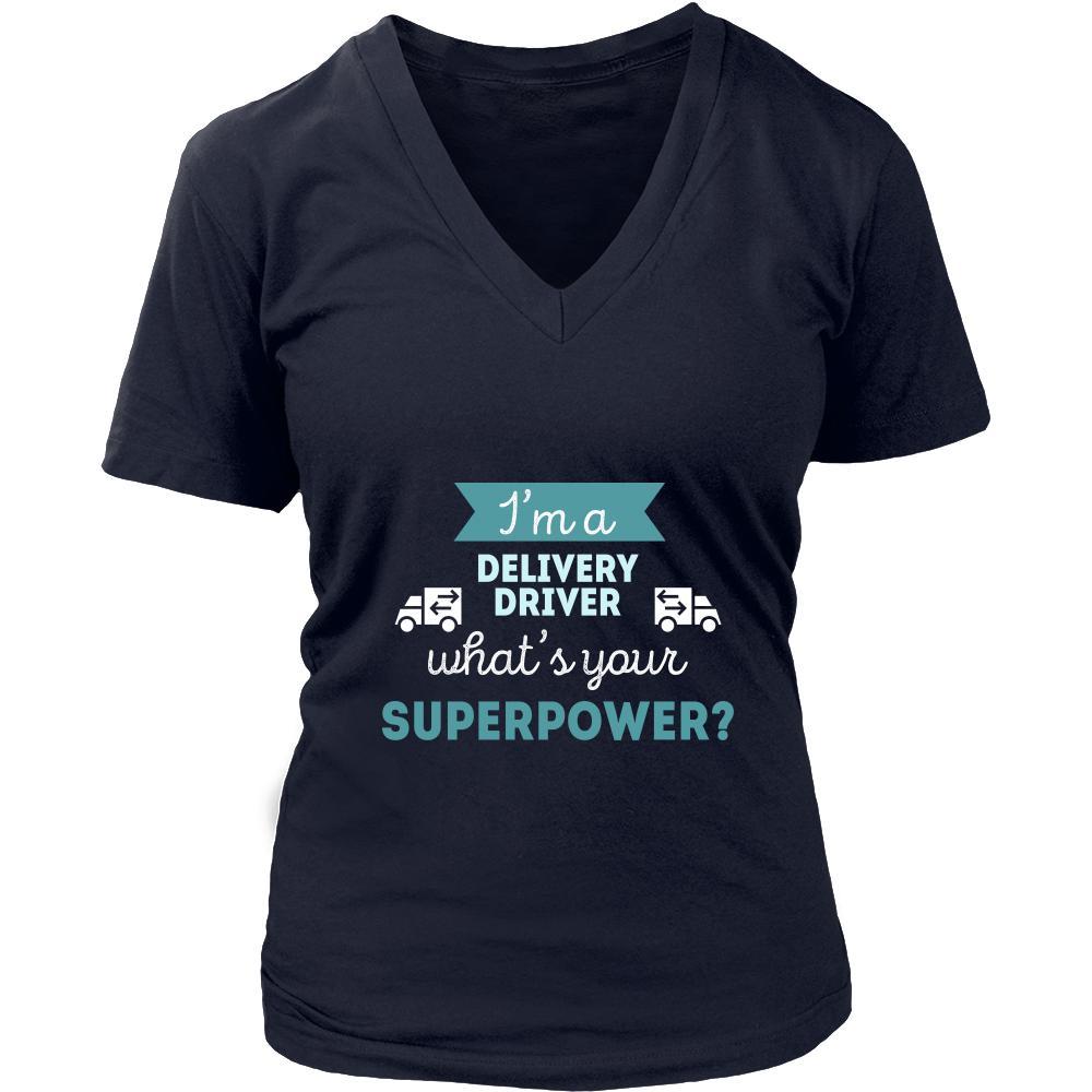 Delivery driver Shirt - I'm a Delivery driver, what's your superpower? - Profession Gift-T-shirt-Teelime | shirts-hoodies-mugs