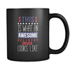 Delivery Driver This is what an awesome delivery driver looks like 11oz Black Mug-Drinkware-Teelime | shirts-hoodies-mugs